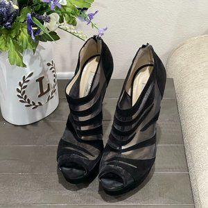 Superhot boss Jimmy Choo Suede Mesh Zebra Bootie